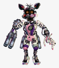Transparent Nightmare Foxy Png - Fnaf Scrap Funtime Foxy, Png Download, Free Download