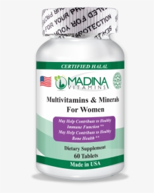 Halal Multivitamins & Minerals For Women - Coq10 Ubiquinol Yang Halal, HD Png Download, Free Download