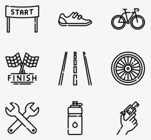 Road Bicycle Racing - New Year Icons Png, Transparent Png, Free Download