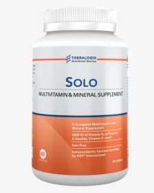 Solo Multivitamin And Supplement Tablets Contain A - Animal, HD Png Download, Free Download