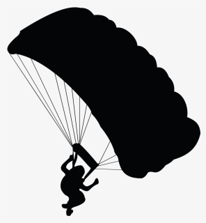 Transparent Parachutist Clipart - Sky Diving Silhouette Png, Png Download, Free Download