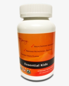 60 Chewable Tablets Essential Kids Chewable Is A High - Cylinder, HD Png Download, Free Download
