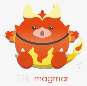 Magmar  the Fire Platypus - Cartoon, HD Png Download, Free Download