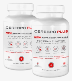 Cerebro Plus Brain Health And Cognitive Enhancer - Bottle, HD Png Download, Free Download