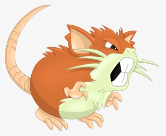 Pokemon Shiny Raticate Is A Fictional Character Of - Raticate Gen 2 Sprite Shiny, HD Png Download, Free Download