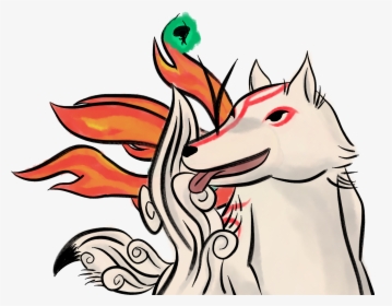 Okami Amaterasu - - Cartoon, HD Png Download, Free Download