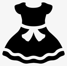 Android Dress Emoji , Png Download - Dress Emoji Black And White, Transparent Png, Free Download
