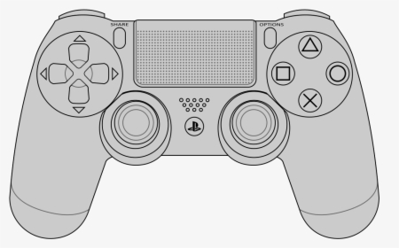 Clipart Black And White Library Ps Vector Images Dualshock - Playstation 4 Control Vector, HD Png Download, Free Download