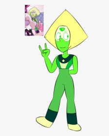 A Drawing Of The Leaked Peridot’s Crystal Gem Outfit - Cartoon, HD Png Download, Free Download
