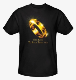 One Ring T-shirt - Lord Of The Rings, HD Png Download, Free Download