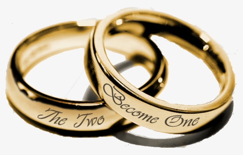 Two Wedding Rings, Hd Png Download , Png Download - Two Will Become One Flesh, Transparent Png, Free Download