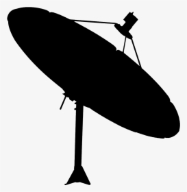 Black Satellite Icon Antenna Silhouette Boat - Antenna Silhouette, HD Png Download, Free Download