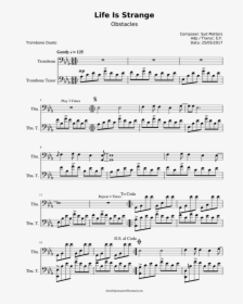 Life Is Strange Obstacles Sheet Music, HD Png Download, Free Download