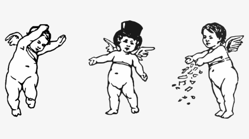 Three Cherubs Clip Arts - Transparent Background Png Cherubs, Png Download, Free Download