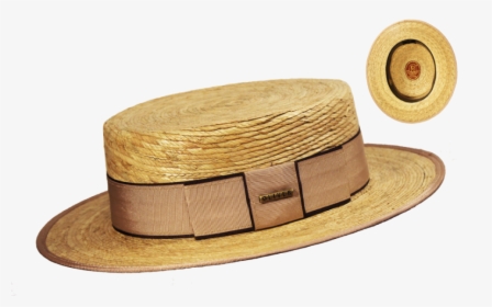 Sombrero Canotier Palma Natural Beige - Wood, HD Png Download, Free Download