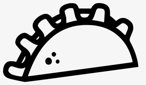 Taco Mexican Png Icon Free Download Onlinewebfonts - Black Taco Transparent Background, Png Download, Free Download