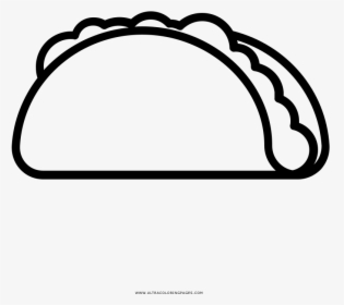 Taco Clipart Outline - Flatbread Icon, HD Png Download, Free Download