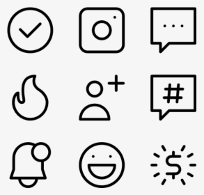 Blogger And Influencer - Black And White Icons, HD Png Download, Free Download
