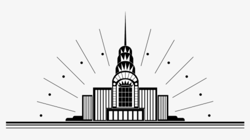 Free Divider Clipart The - Art Deco Building Illustration, HD Png Download, Free Download