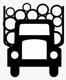 Logging Truck Symbol Or Sign Clip Arts - Log Truck Clip Art, HD Png Download, Free Download