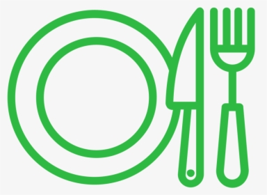 Dinner Icon Green - Circle, HD Png Download, Free Download