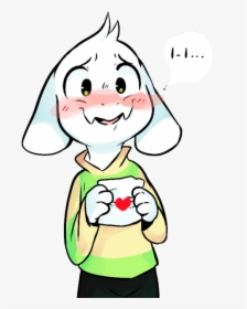 Undertale White Face Facial Expression Smile Nose Child - Asriel I Love You, HD Png Download, Free Download