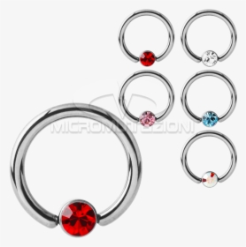 Titanium Ring For Highline - Piercing Smiley Acciaio Chirurgico0, HD Png Download, Free Download