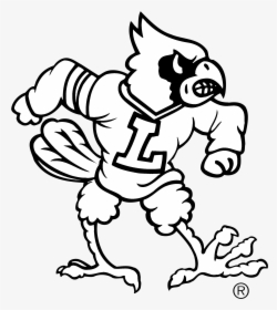 Louisville Cardinals Logo Black And White - Livingston Elementary School, HD Png Download, Free Download