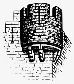 Castles Defences Black And White, HD Png Download, Free Download