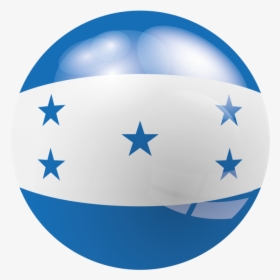 Flag Circle Png -honduras Round Flag - Honduras Soccer Ball Flag, Transparent Png, Free Download