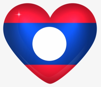 Large Heart Gallery Yopriceville - Laos Flag Heart Png, Transparent Png, Free Download