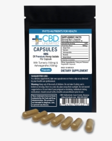 7ct Pouch 5mg Capsules - Bullet, HD Png Download, Free Download