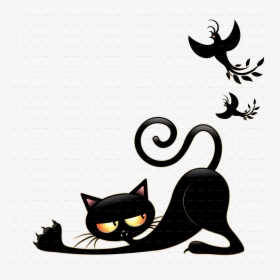 Funny Black Cats Cartoon, HD Png Download, Free Download