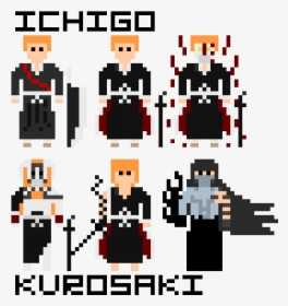 Pixel Art De Ichigo Kurosaki, HD Png Download, Free Download