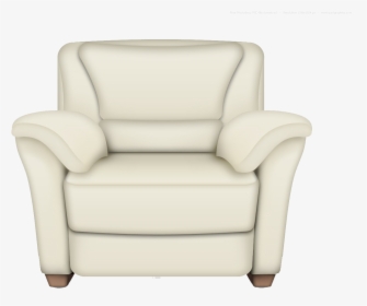 Armchair Png Free Download - White Leather Chair Png, Transparent Png, Free Download