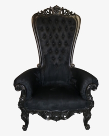 Black Throne Chair Png, Transparent Png, Free Download