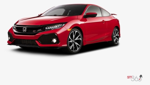 2018 Honda Civic Cpe Si Si - Honda Civic Si Coupe Red 2018, HD Png Download, Free Download