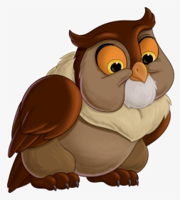Bambi Friend Owl Transparent - Bambi Owl Png, Png Download, Free Download