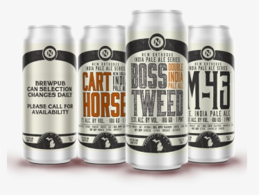 Brewpub Beer Cans Lineup - Old Nation Boss Tweed, HD Png Download, Free Download