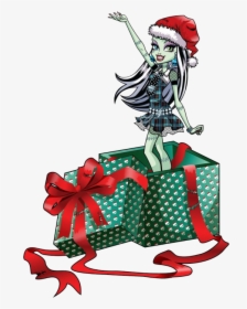 Merry Christmas To All Monster High Fans - Frankie Monster High Navidad, HD Png Download, Free Download