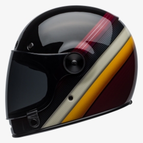 Bell Bullitt Burnout Gloss Black/white/maroon - Motorcycle Helmet, HD Png Download, Free Download