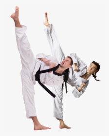 Man And Woman High Kick - Martial Arts High Kick, HD Png Download, Free Download