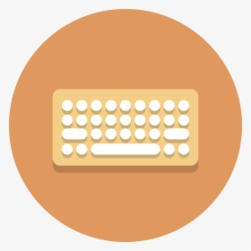 Circle Icons Keyboard - Transparent Cartoon Keyboard Icon, HD Png Download, Free Download