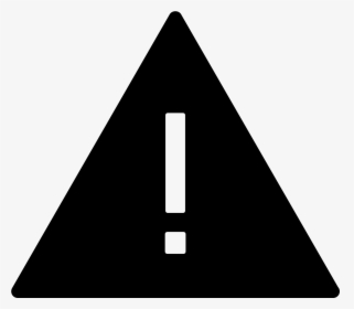 Error Filled Icon - Exclamation Point Triangle Sign Png, Transparent Png, Free Download