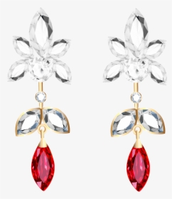Transparent Diamond And Ruby Earrings Png Clipart - Earrings Clipart Transparent Background, Png Download, Free Download