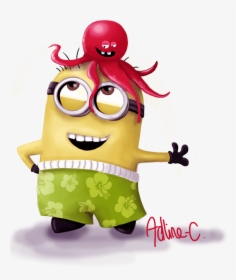 Minions Clipart Stuffed - Beach Minion Png, Transparent Png, Free Download