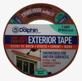 Blue Dolphin Rough Surface Exterior Tape - Label, HD Png Download, Free Download