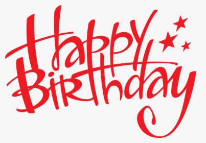 Happy Birthday Word Png - Happy Birthday Text Png, Transparent Png, Free Download