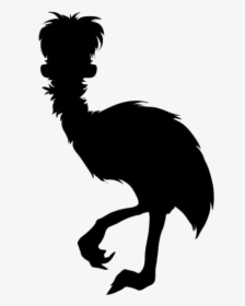 Transparent Emu Clipart - Animales Avestruz Vertebrados Animados Aves ...