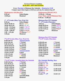 Cal Aero Preserve - Woodcrest Junior High Bell Schedule, HD Png Download, Free Download